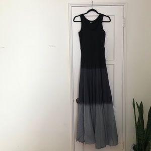 Solitaire Black tie dye dress